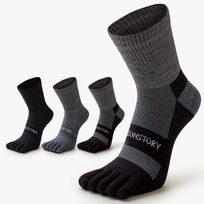 Toe Sock Split - 5 Pairs Thicken Warm Men Five