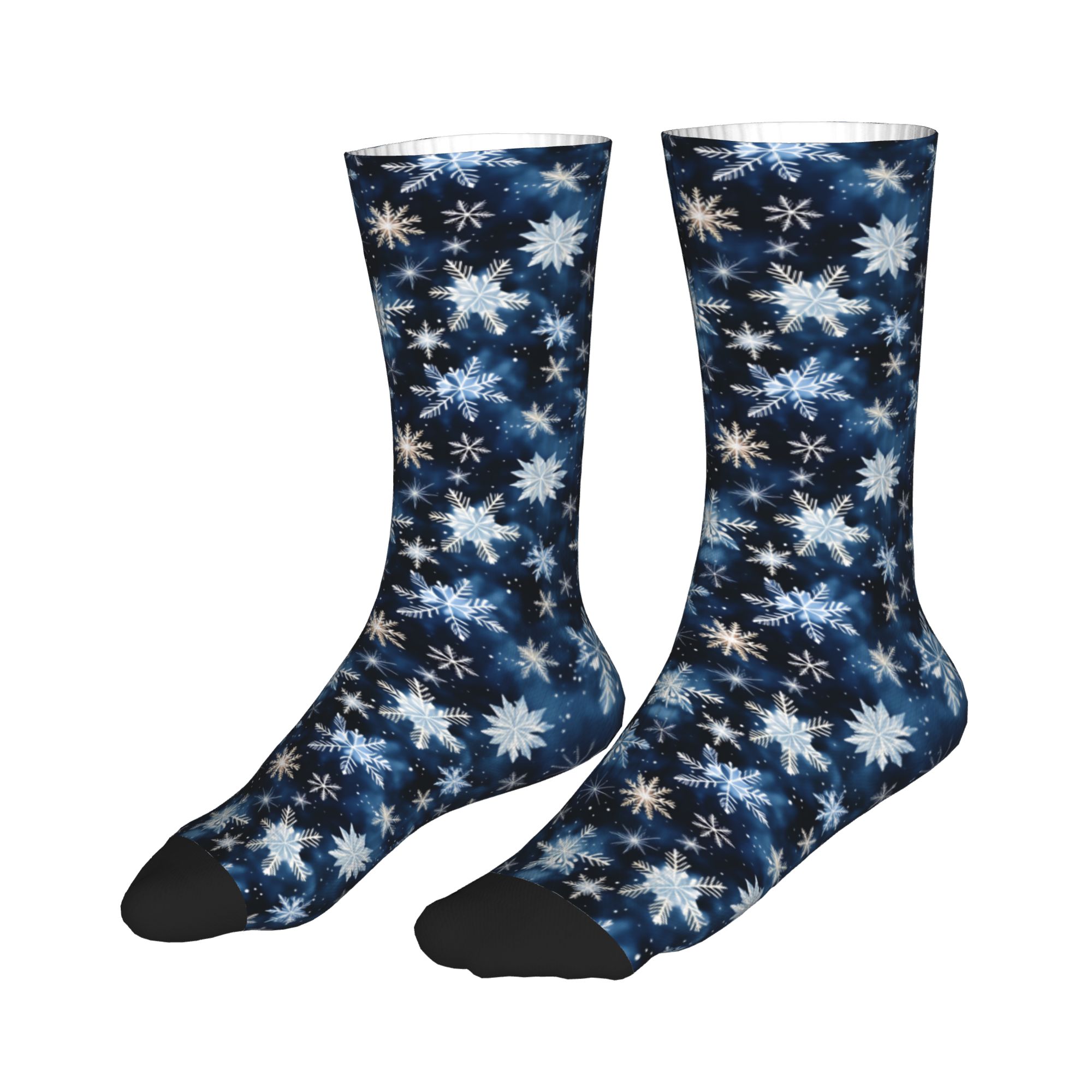 Navy Blue Snowflake Pattern Me - Dress Sock Men review and price