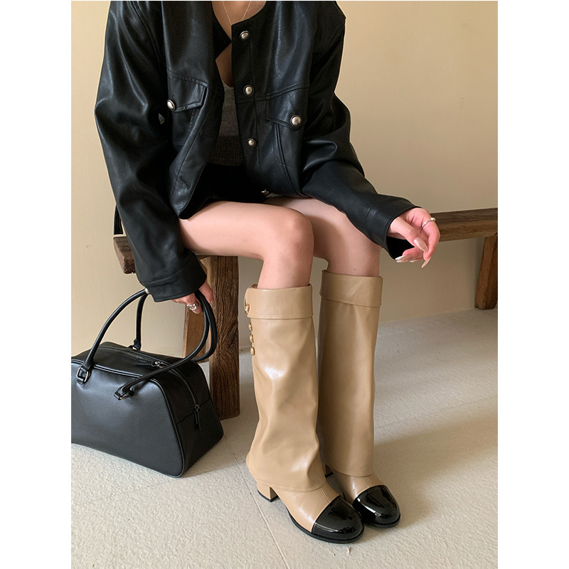 French style small fragrant ro - Knee High Sock Women review and price
