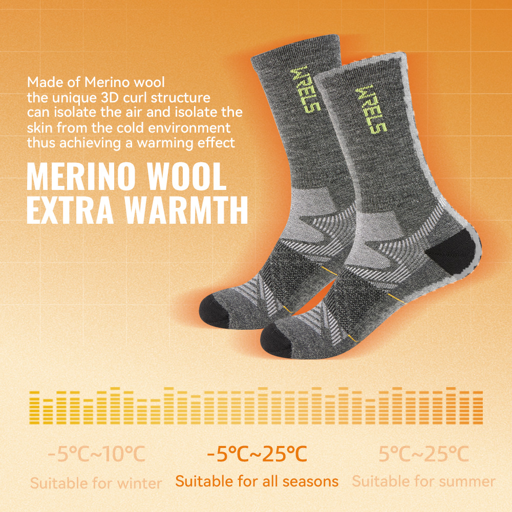 WRELS 1/2/3 Pairs Merino Wool  - Wool Hiking Sock review and price