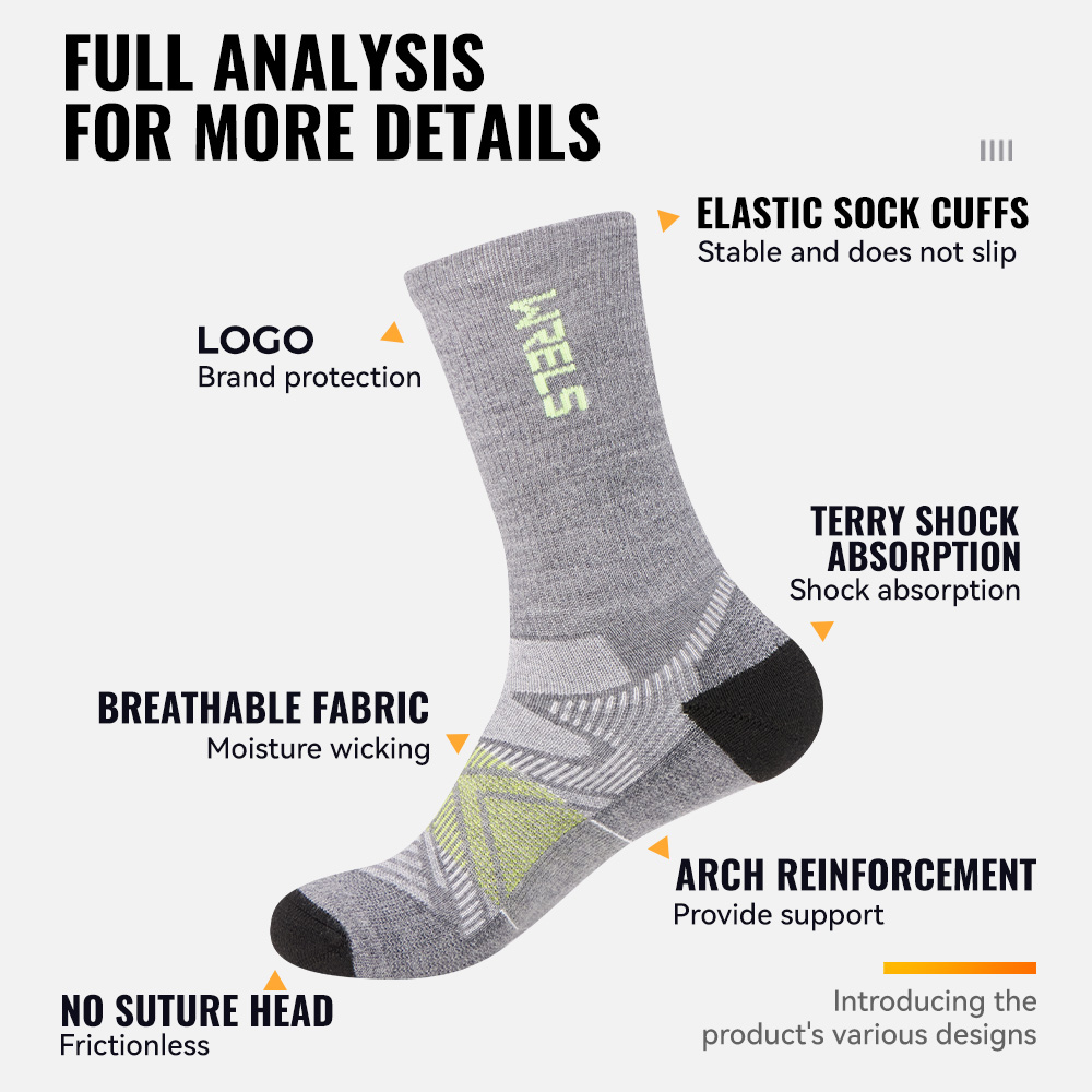 WRELS 1/2/3 Pairs Merino Wool  - Wool Hiking Sock review and price
