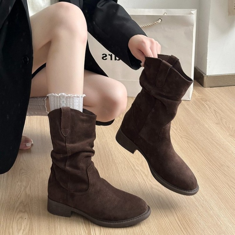 Women Slouchy Mid Calf Boots S - Boot Sock Slouchy review and price