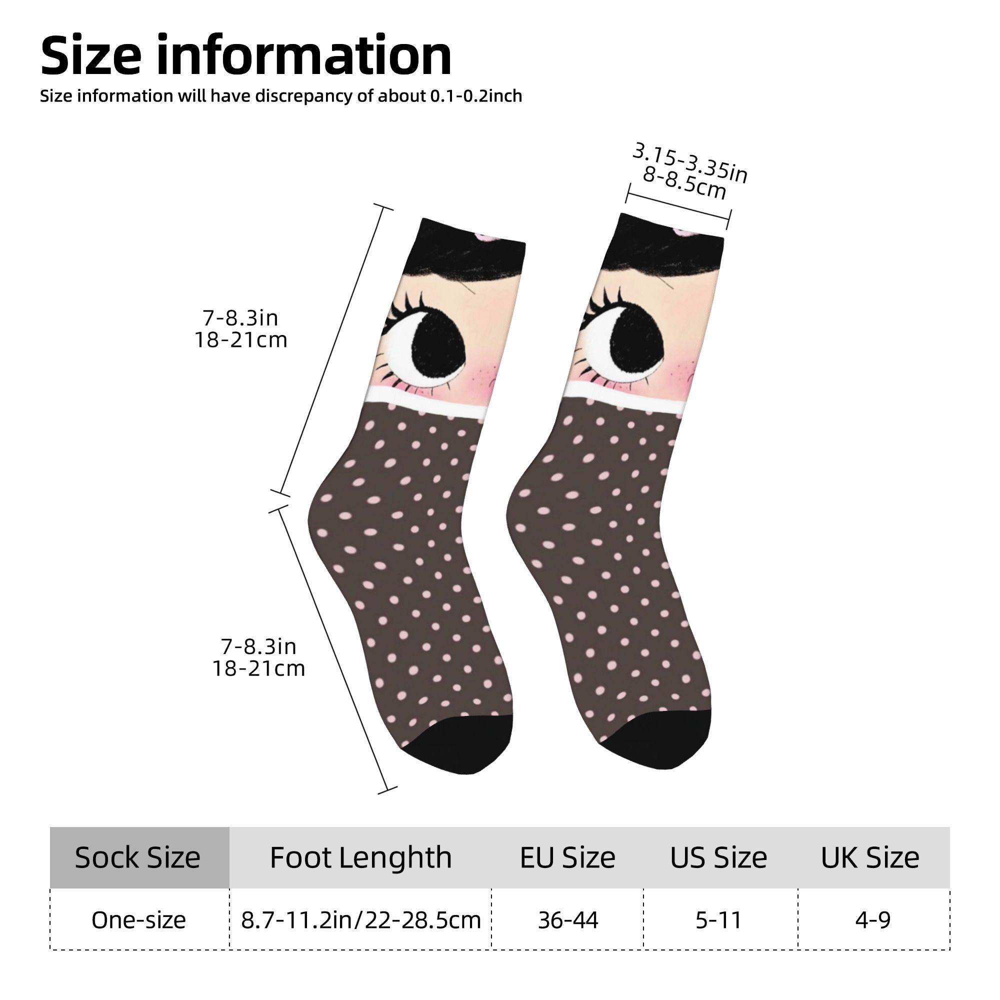 Custom Big Eyes Girl Comic Men - Dress Sock Men review and price